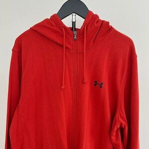 Under Armour dark orange Full Zip-Up Hoodie